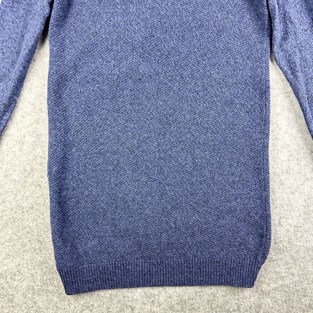 Akini Anthropologie Knit Hoodie Sweater Womens S Blue Yoga Gym Coastal Tunic - Picture 14 of 14